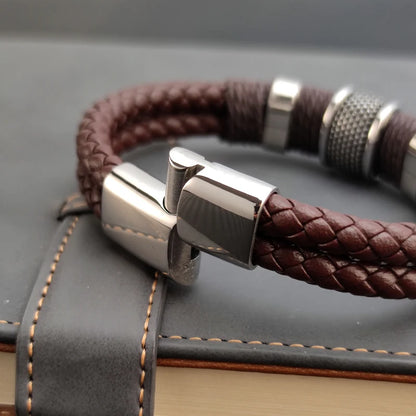 Brown Leather Rope Retro Bracelet