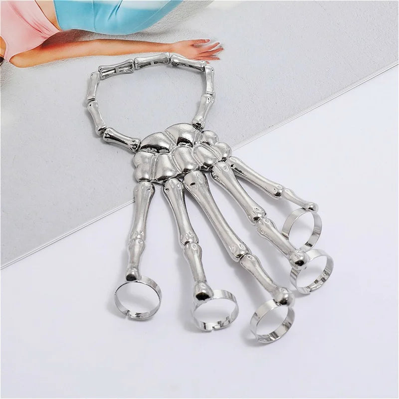 Steampunk Skeleton Hand Bracelet