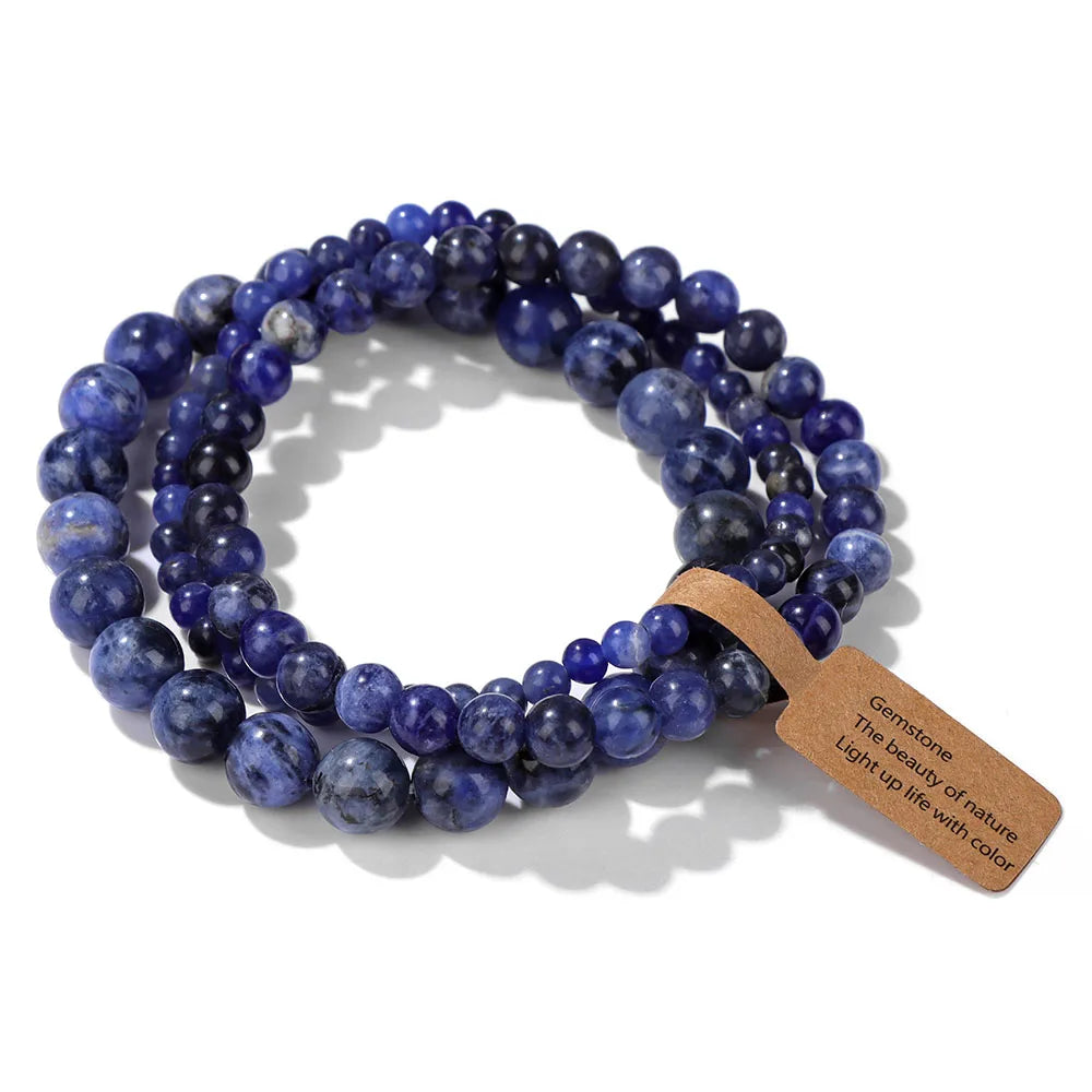 3pcs Set - Natural Agate Stone Bracelet