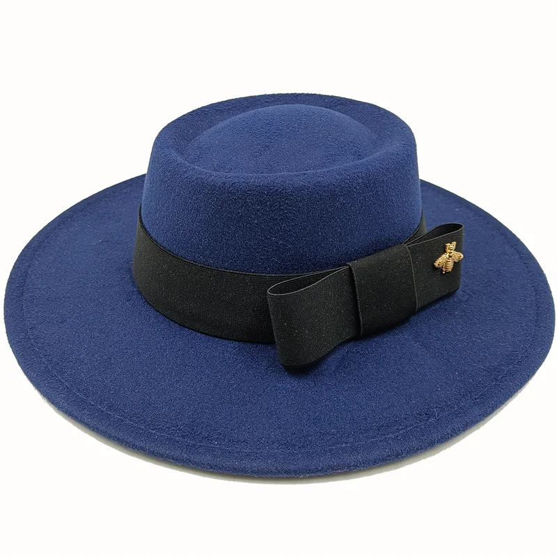 Two-Tone Bow Tie Fedora Hat