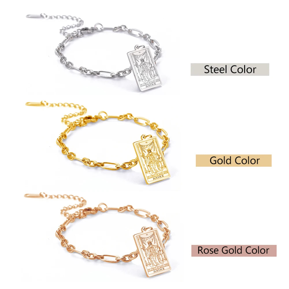 Tarot Card Charm Bracelet