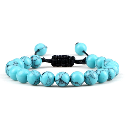 Natural Stone Beads Adjustable Bracelet