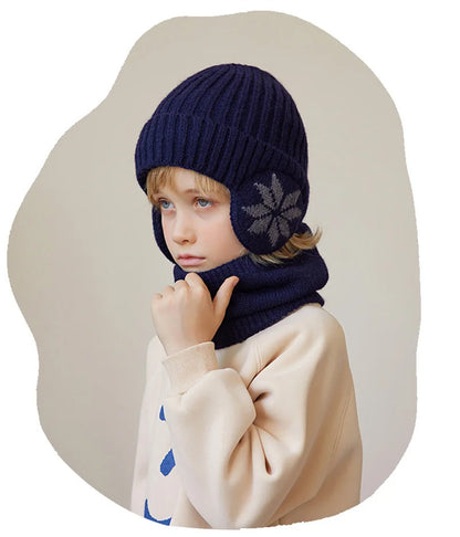 Kids Beanie Hat and Neck Warmer Set