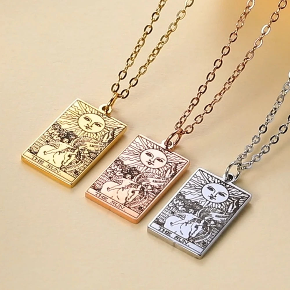 Tarot Card Pendant Necklace