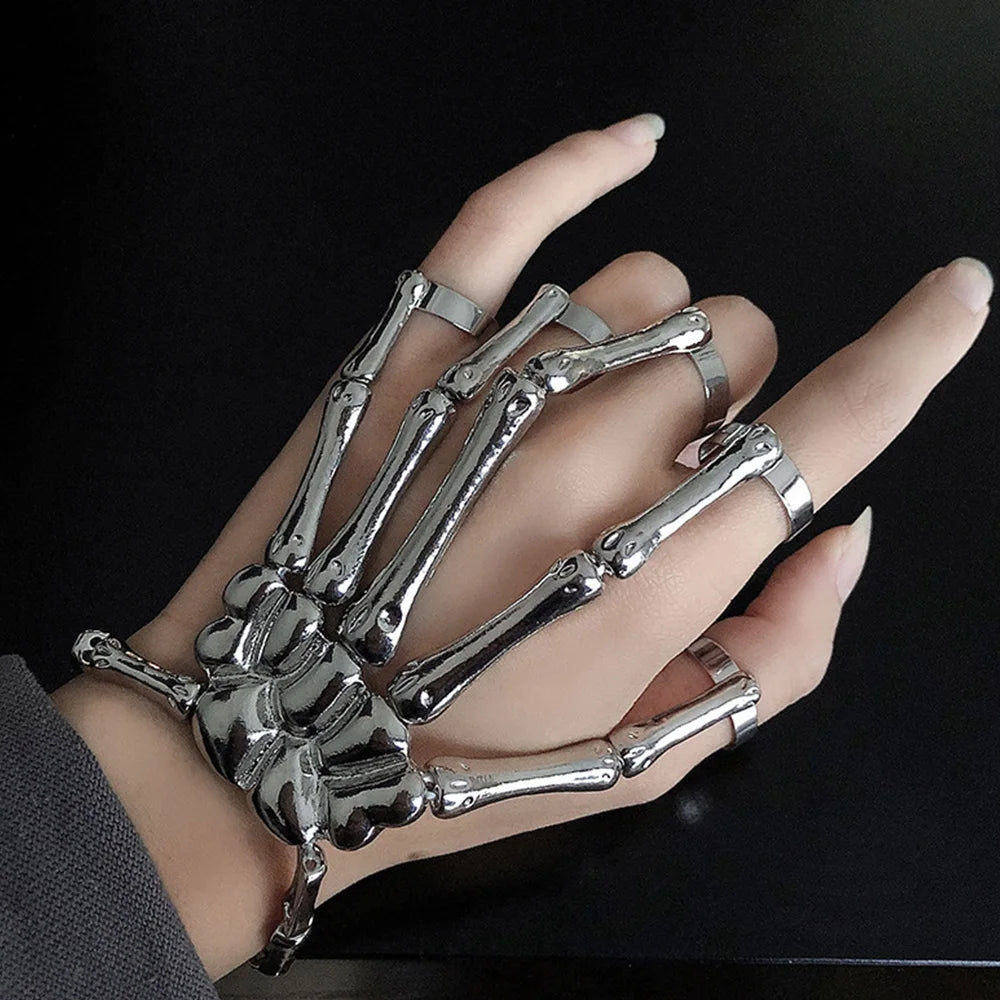 Steampunk Skeleton Hand Bracelet