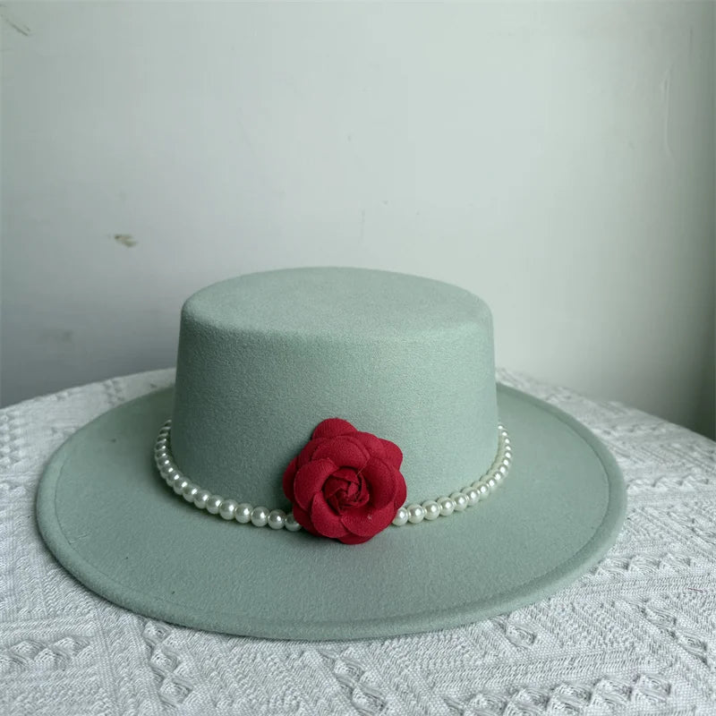 Flat Top French Fedora Hat