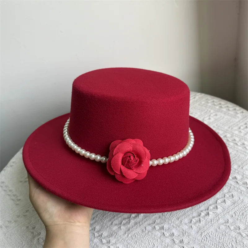 Flat Top French Fedora Hat