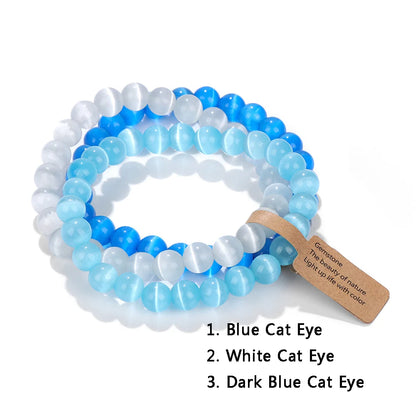 3Pcs Natural Stone Bracelet Set