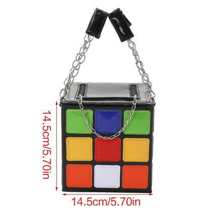 3D Puzzle Cube Shape Handbag