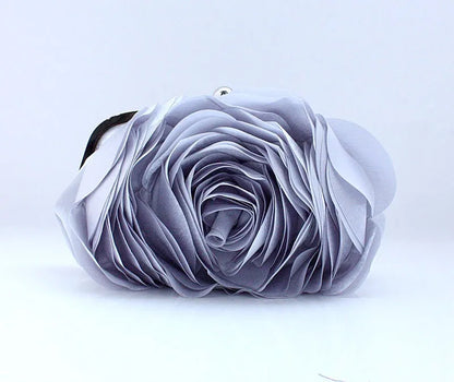 Rose Flower Wedding Evening Clutch Bag